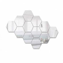 Încarcă imaginea în vizualizatorul Galerie, Oglinzi Decorative Stickere Hexagonale - 12 Bucati