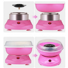 Încarcă imaginea în vizualizatorul Galerie, Aparat portabil pentru facut vata de zahar, roz