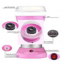 Încarcă imaginea în vizualizatorul Galerie, Aparat portabil pentru facut vata de zahar, roz