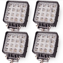 Încarcă imaginea în vizualizatorul Galerie, Set 4 proiectoare 16 LED 48W auto OFF-ROAD, IP 67