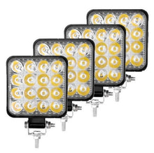 Încarcă imaginea în vizualizatorul Galerie, Set 4 proiectoare 16 LED 48W auto OFF-ROAD, IP 67