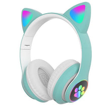 Încarcă imaginea în vizualizatorul Galerie, Casti audio Wireless, urechi de pisica, iluminare LED, Stereo