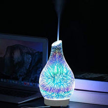 Încarcă imaginea în vizualizatorul Galerie, Umidificator din sticla cu efect 3D, culori interschimbabile