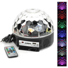 Încarcă imaginea în vizualizatorul Galerie, Glob Disco Led Bluetooth cu telecomanda si Redare Audio MP3 + Stick cadou