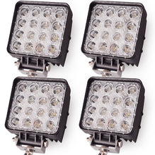Încarcă imaginea în vizualizatorul Galerie, Set 4 proiectoare 16 LED 48W auto OFF-ROAD, IP 67