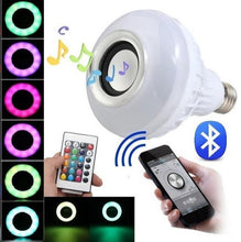 Încarcă imaginea în vizualizatorul Galerie, Set 3 x Bec LED Bluetooth cu boxa, lumini si telecomanda