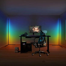 Încarcă imaginea în vizualizatorul Galerie, Lampa RGB 142 cm inaltime, jocuri de lumini, telecomanda inclusa