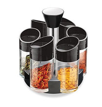 Încarcă imaginea în vizualizatorul Galerie, Suport rotativ cu 6 recipiente pentru condimente