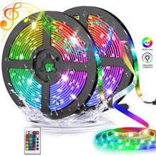 Încarcă imaginea în vizualizatorul Galerie, Set 2 x Banda LED RGB multicolor cu telecomanda 5 M