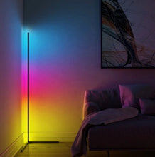 Încarcă imaginea în vizualizatorul Galerie, Lampa RGB de podea cu LED si jocuri de lumini, design slim nordic, 140cm inaltime
