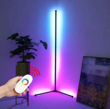 Încarcă imaginea în vizualizatorul Galerie, Lampa RGB de podea cu LED si jocuri de lumini, design slim nordic, 140cm inaltime