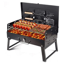 Încarcă imaginea în vizualizatorul Galerie, Gratar portabil si pliabil tip diplomat cu accesorii incluse