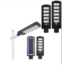 Încarcă imaginea în vizualizatorul Galerie, Lampa solara stradala 60W cu telecomanda + cadou stalp