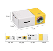 Încarcă imaginea în vizualizatorul Galerie, -- MINI VIDEOPROIECTOR MONTAJ TRIPOD LED USB 2.0 SI CARD SD HDMI VGA SI TELECOMANDA