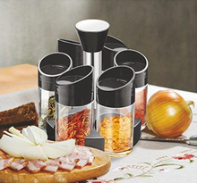 Încarcă imaginea în vizualizatorul Galerie, Suport rotativ cu 6 recipiente pentru condimente - 69 lei