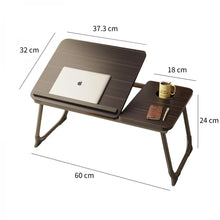 Încarcă imaginea în vizualizatorul Galerie, Masa pliabila pentru laptop cu suport pentru pahar, reglabila pe inaltime 5 pozitii, 55.3 x 24 x 32 cm, negru
