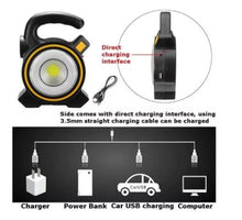 Încarcă imaginea în vizualizatorul Galerie, NOU - Lanterna Pentru Camping, LED 10W, Incarcare solara, USB Power Bank, Negru
