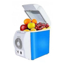 Încarcă imaginea în vizualizatorul Galerie, Frigider auto portabil, 12V, 7.5 l, Functie de racire si incalzire, Albastru/Alb
