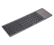 Încarcă imaginea în vizualizatorul Galerie, Tastatura pliabila universal, wireless, negru-gri, US layout

