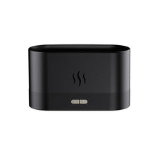 Încarcă imaginea în vizualizatorul Galerie, NOU - Difuzor Aromaterapie Ultrasonic - Efect Flacara, USB, Capacitate 180 ml, Negru
