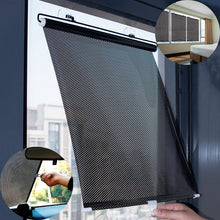 Încarcă imaginea în vizualizatorul Galerie, NOU - Parasolar Auto Tip Perdea, Universal, Pentru Casa Si Masina, Retractabil, Cu Fixare Prin Ventuze, 58x125 cm
