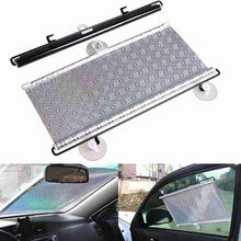 Încarcă imaginea în vizualizatorul Galerie, NOU - Parasolar Auto Tip Perdea, Universal, Pentru Casa Si Masina, Retractabil, Cu Fixare Prin Ventuze, 58x125 cm
