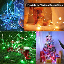 Încarcă imaginea în vizualizatorul Galerie, NOU - Ghirlanda Luminoasa Cu 100 LED-uri RGB, Control Prin Telecomanda si Aplicatie Smart, 10 m Lungime
