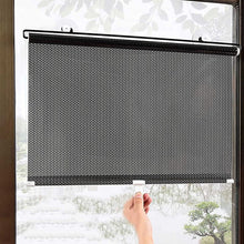Încarcă imaginea în vizualizatorul Galerie, NOU - Parasolar Auto Tip Perdea, Universal, Pentru Casa Si Masina, Retractabil, Cu Fixare Prin Ventuze, 58x125 cm
