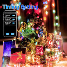 Încarcă imaginea în vizualizatorul Galerie, NOU - Ghirlanda Luminoasa Cu 100 LED-uri RGB, Control Prin Telecomanda si Aplicatie Smart, 10 m Lungime
