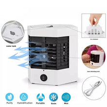Încarcă imaginea în vizualizatorul Galerie, NOU - Mini Aer-Conditionat Portabil, 2 Moduri De Functionare, Putere 10W, Incarcare USB
