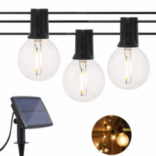 Încarcă imaginea în vizualizatorul Galerie, NOU - Ghirlanda Luminoasa, Cu Incarcare Solara, 10 Becuri LED, Lumina Alb Cald, 8 Moduri De Iluminare, Control Prin Telecomanda, 5 m Lungime
