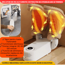Încarcă imaginea în vizualizatorul Galerie, NOU - Uscator De Incaltaminte Multifunctional, Cu Timmer, Functie de Sterilizare si Eliminarea Mirosurilor Neplacute, Sigur si Silentios
