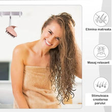 Încarcă imaginea în vizualizatorul Galerie, NOU - Perie Pentru Masaj Capilar, Samponare si Curatare Scalp, Stimulare Crestere Par, Silicon
