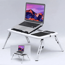 Încarcă imaginea în vizualizatorul Galerie, NOU - Masa laptop E-Table, 2 ventilatoare, USB, mouse pad, 285 x 316 x 36 mm
