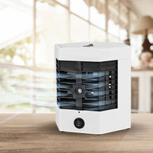 Încarcă imaginea în vizualizatorul Galerie, NOU - Mini Aer-Conditionat Portabil, 2 Moduri De Functionare, Putere 10W, Incarcare USB
