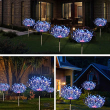 Încarcă imaginea în vizualizatorul Galerie, NOU - Set De 2 Lampi Solare, Tip Artificii, 8 Moduri De Iluminare, Rezistente la Intemperii, 120 LED
