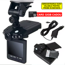 Încarcă imaginea în vizualizatorul Galerie, NOU - Camera De Filmat Auto Cu Monitor 2.5 inch, Pliabil, Inregistrare HD, Difuzor si Microfon Integrate + Card 32 GB CADOU
