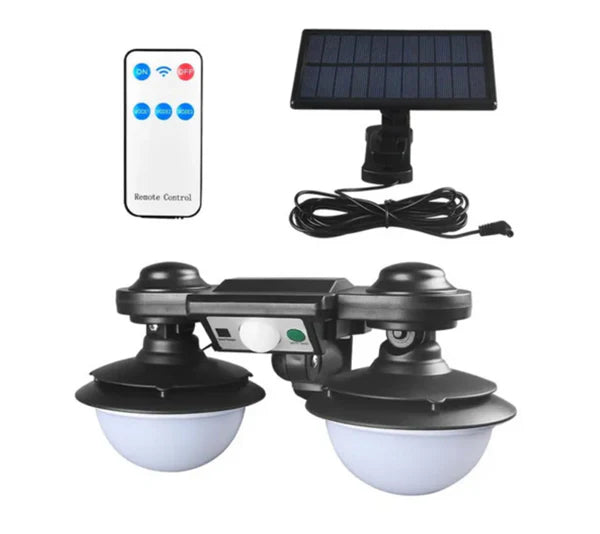 NOU - Lampa Solara Cu Panou Separat, Cu Senzor de Miscare si Telecomanda, Rezistenta La Intemperii