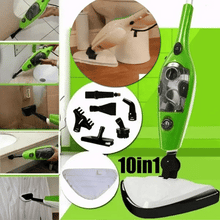 Încarcă imaginea în vizualizatorul Galerie, NOU - Mop cu Aburi H2O X10, Functie de Dezinfectare si Control Abur, 1300W, rezervor 400ml
