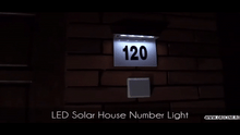 Încarcă imaginea în vizualizatorul Galerie, NOU - Numar De Casa Cu Incarcare Solara, Iluminare LED, Aprindere Automata
