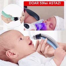 Încarcă imaginea în vizualizatorul Galerie, NOU - Aspirator Nazal Electric, Pentru Copii, Cu 2 Capete De Silicon, 5 Trepte De Putere Si Cablu USB, Verde
