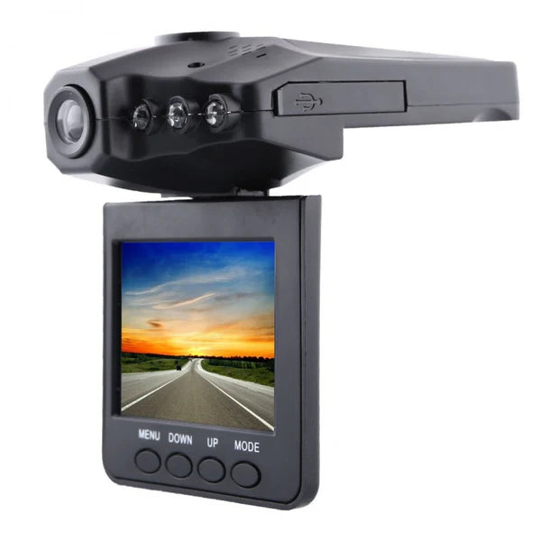 NOU - Camera De Filmat Auto Cu Monitor 2.5 inch, Pliabil, Inregistrare HD, Difuzor si Microfon Integrate + Card 32 GB CADOU