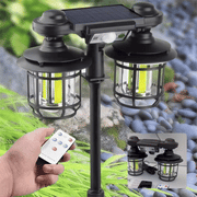 Încarcă imaginea în vizualizatorul Galerie, NOU - Felinar Dublu Cu Incarcare Solara, Super Luminos, 192 LED-uri COB, Cu Senzor de Miscare si Telecomanda, Impermeabil
