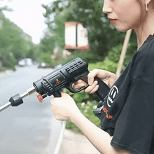 Încarcă imaginea în vizualizatorul Galerie, NOU - Pachet PROMO: Pistol presiune 8l/min acumulator 48V + CADOU 3 x Lampi Solare
