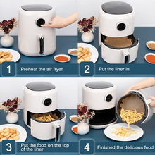 Încarcă imaginea în vizualizatorul Galerie, NOU -100+ 100 GRATIS: Hartii de Copt Pentru Friteuza ( Air Fryer)
