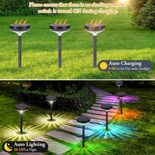 Încarcă imaginea în vizualizatorul Galerie, NOU - Set 2 Lampi Solare Stralucitoare, Cu Reflexii Puternice, Pentru Exterior, Rezistente La Apa, Alb Cald si Multicolor
