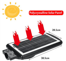 Încarcă imaginea în vizualizatorul Galerie, NOU - Lampa Solara Cu Stalp Metalic, Iluminare Puternica, 400W, Control Din Telecomanda, Rezistent La Intemperii
