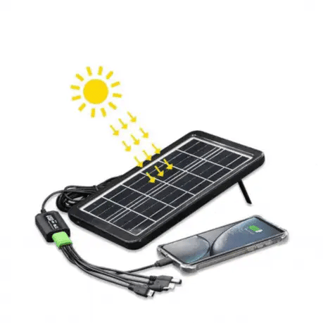 NOU - Panou Solar Cu Functie De Power Bank, Rezistent La Intemperii