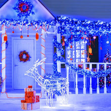 Încarcă imaginea în vizualizatorul Galerie, NOU - Instalatie De Craciun, Tip Rola, Cu 1000 LED-uri Mari, Interior sau Exterior, Rezistenta La Vreme Rea, 100 m, Albastru Regal
