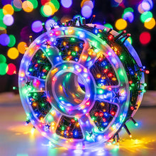 Încarcă imaginea în vizualizatorul Galerie, NOU - Instalatie De Craciun, Tip Rola, Cu 1000 LED-uri Mari, Interior sau Exterior, Rezistenta La Vreme Rea, 100 m, Multicolor
